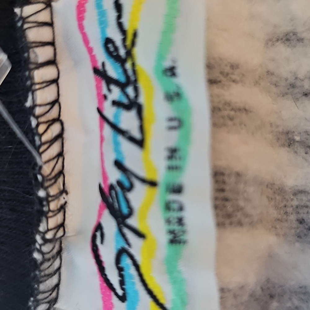 Vintage 1980s Made In USA Size L Zebra Print Sweatshirt - Picture 5 of 7